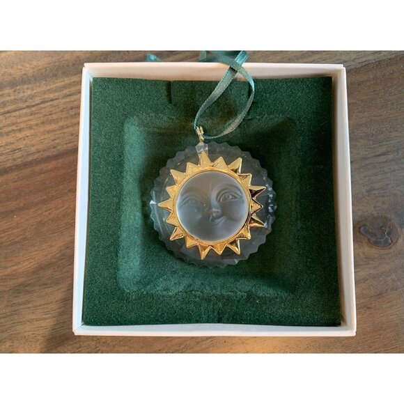 Swarovski Christmas Memories Ornament Crystal Sun Face Sun God EUC in Box - Picture 6 of 9